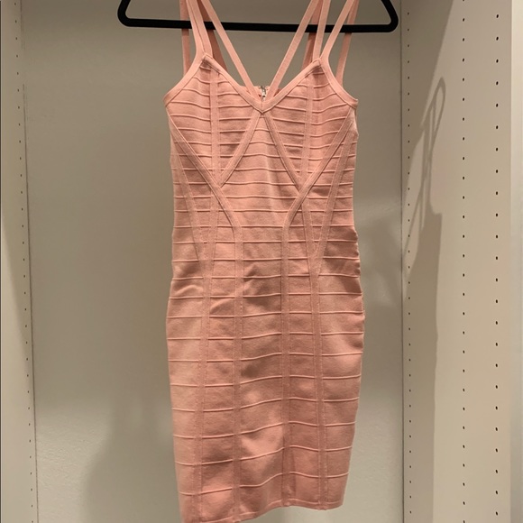 Guess Vienna Bandage Dress Pink Small - Picture 6 of 7